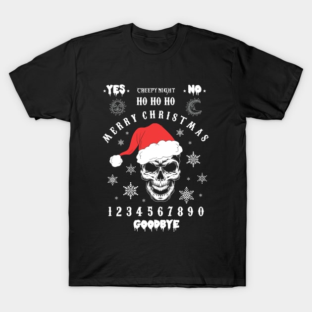 Christmas Ouija Board T-Shirt by Sasyall